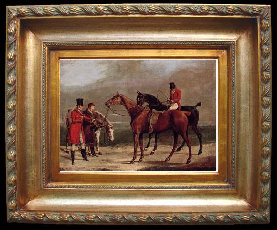 framed  unknow artist Classical hunting fox, Equestrian and Beautiful Horses, 153., Ta059-2